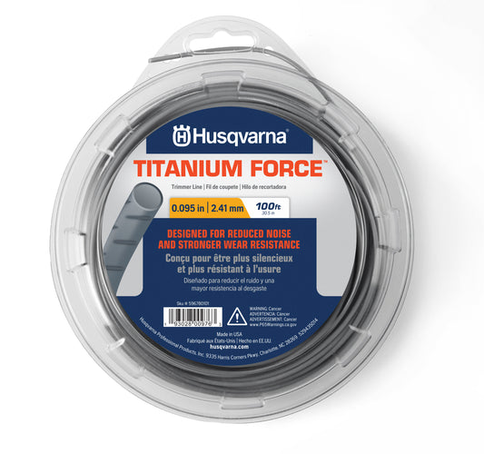 Husqvarna Titanium Force 0.095-Inch, 100-Foot String Trimmer Line Spool