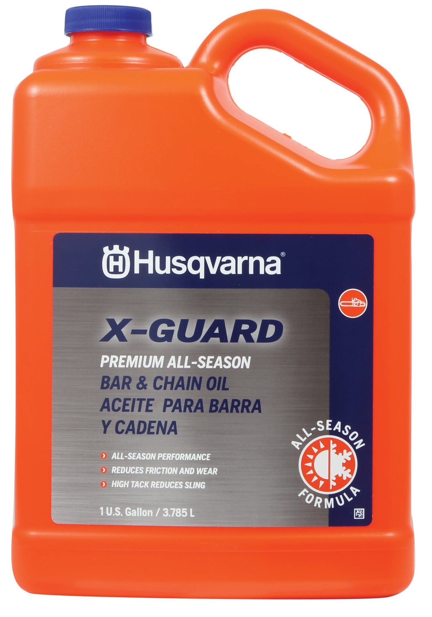 Husqvarna X-Guard Premium All Season Mineral Bar and Chain Oil for Superior Cutting Equipment Protection, 1 Gallon