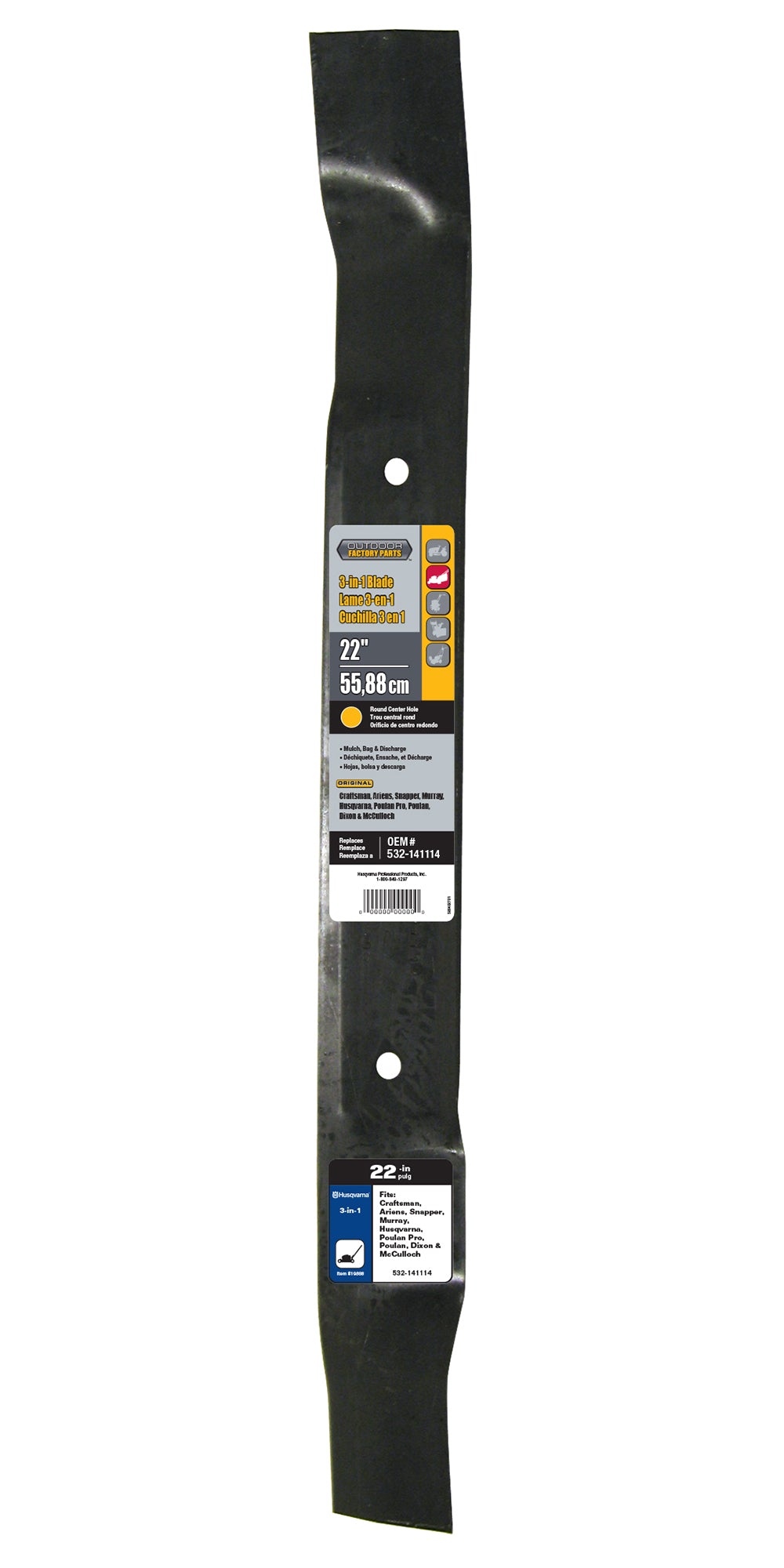 Husqvarna 22-Inch Mulching Lawn Mower Blade for Husqvarna Walk Behind Mower