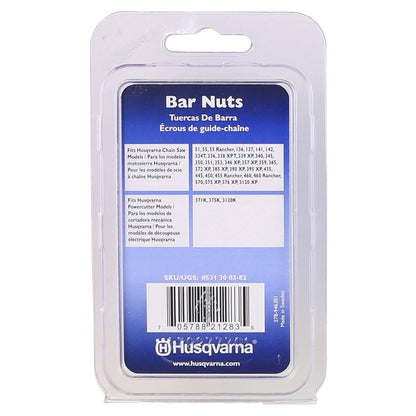 Husqvarna 531300382 Chain Saw Bar Nuts, 4 Pack