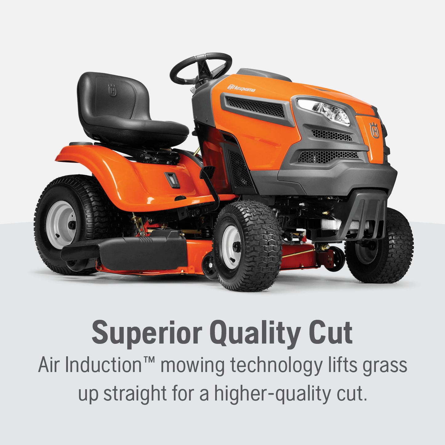 Husqvarna YTH21546 46 Inch, 21.5-HP Husqvarna V-Twin Engine, Hydrostatic Transmission, Riding Lawn Mower