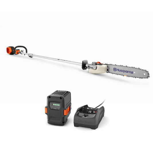 Husqvarna 330iKP 18 inch Dual Direction Straight shaft 40V Battery Powered Cordless Attachment Capable Combi Switch and Polesaw Attachment with, 4 Ah Battery and Charger Included